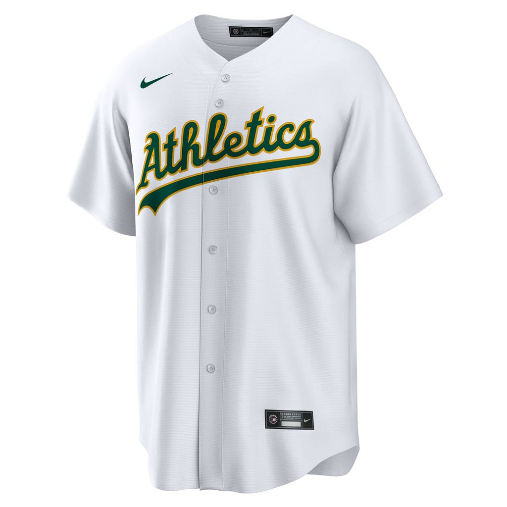 Athletics Denzel Clarke Nike Home Replica Jersey - White Team Jersey Sports Fan Apparel