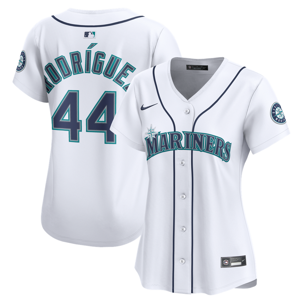 Seattle Mariners Julio Rodríguez Nike Women's Home Limited Jersey - White Team Jersey Sports Fan Apparel