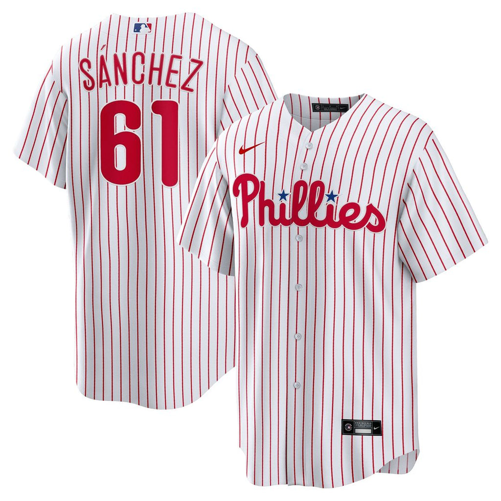 Philadelphia Phillies Cristopher Sanchez Nike Home Replica Jersey - White Team Jersey Sports Fan Apparel