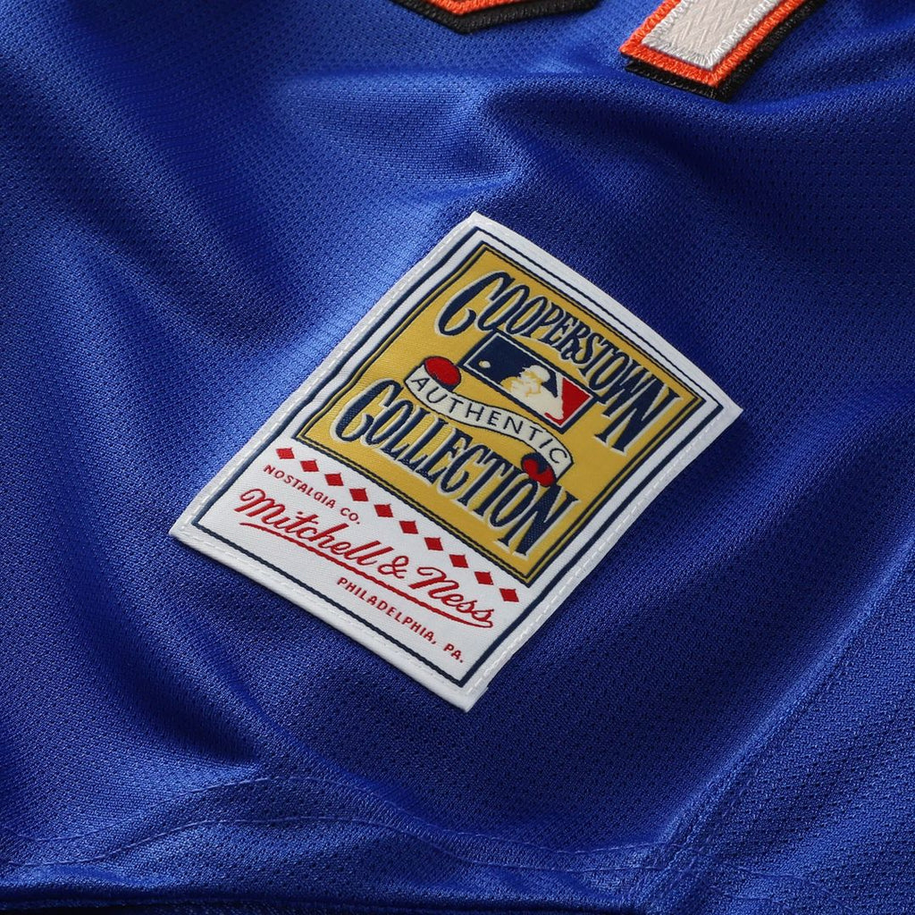 New York Mets Mike Piazza Mitchell & Ness Cooperstown Mesh Batting Practice Button - Up Jersey - Orange Team Jersey Sports Fan Apparel