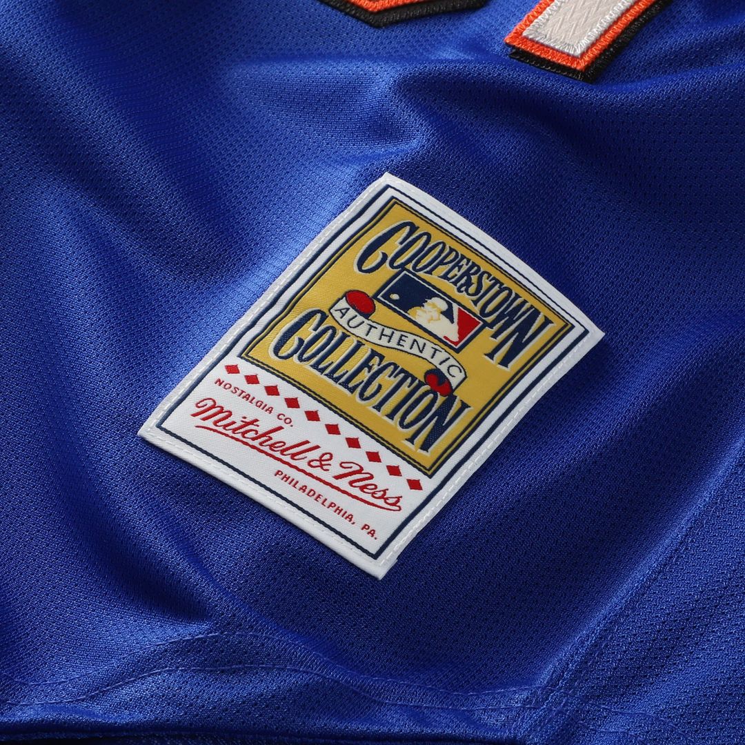 New York Mets Mike Piazza Mitchell & Ness Cooperstown Mesh Batting Practice Button - Up Jersey - Orange Team Jersey Sports Fan Apparel