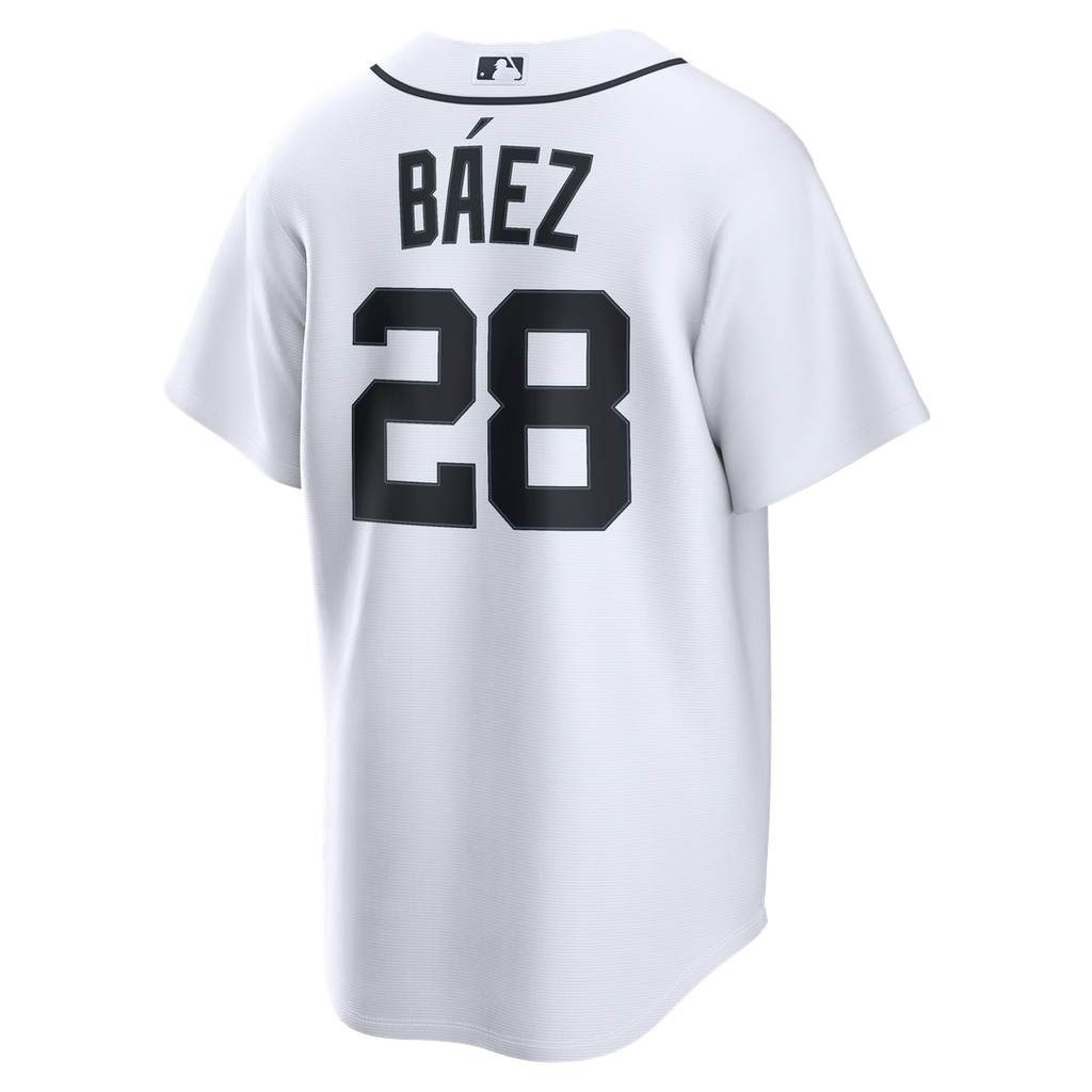 Detroit Tigers Javier Báez Nike Home Replica Jersey - White Team Jersey Sports Fan Apparel