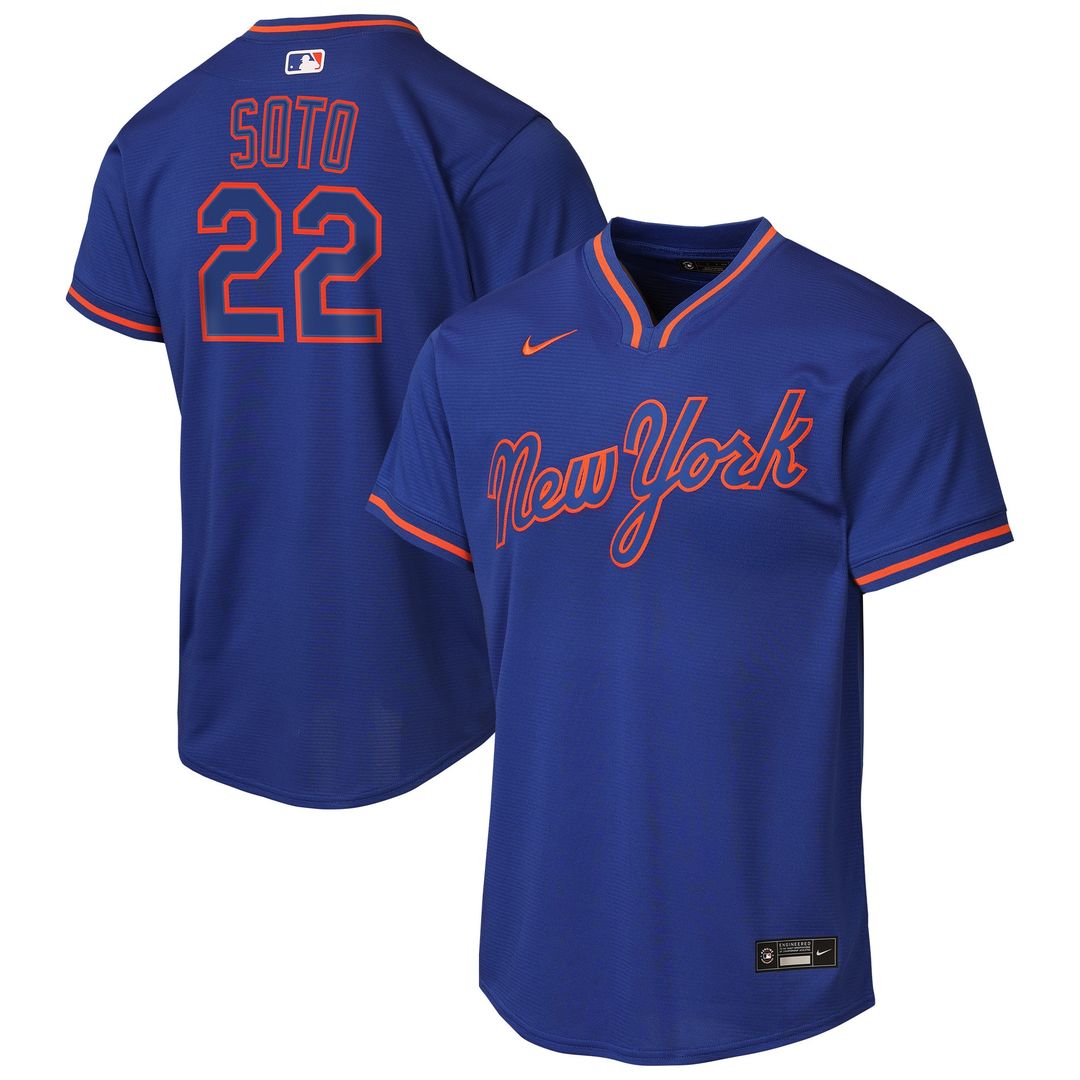 New York Mets Juan Soto Nike Youth Alternate Replica Jersey - Black Team Jersey Sports Fan Apparel