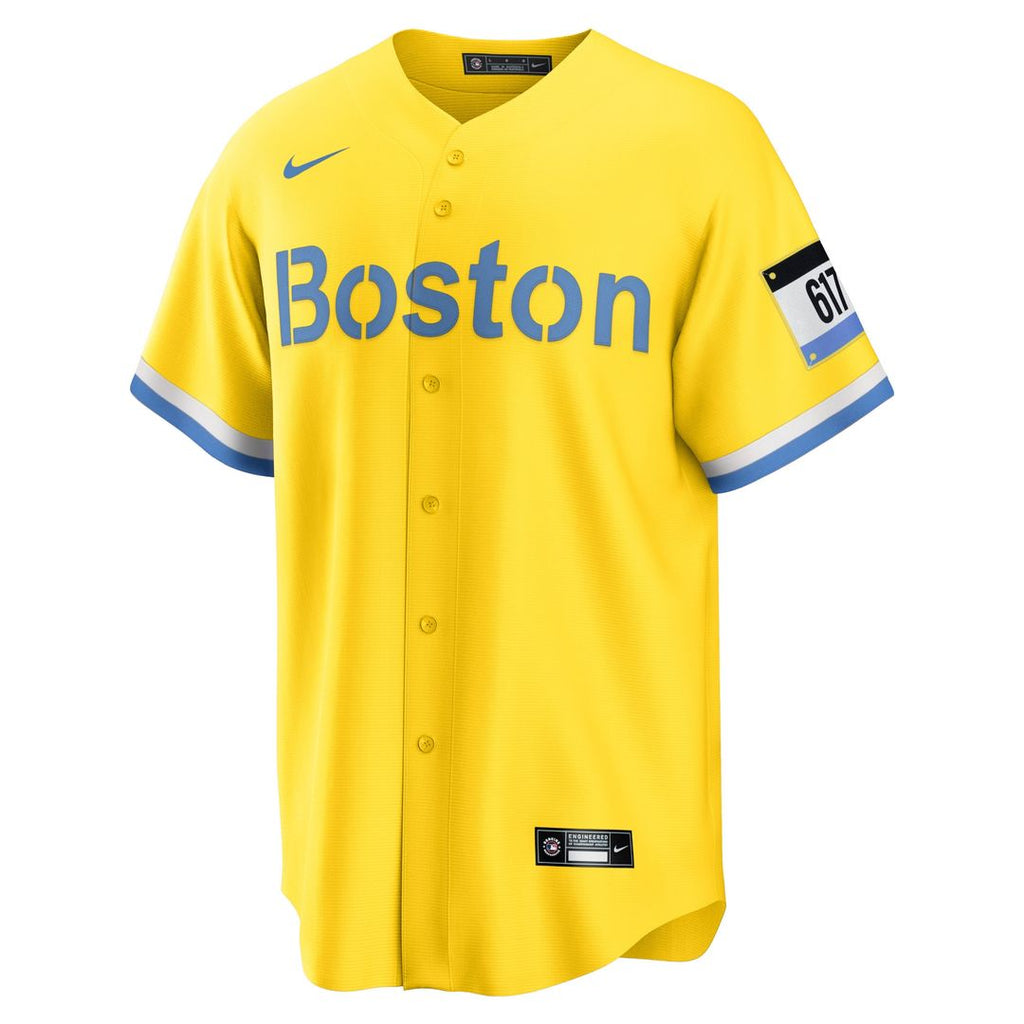 Boston Red Sox David Ortiz Nike Retired Player City Connect Replica Jersey - Gold Team Jersey Sports Fan Apparel