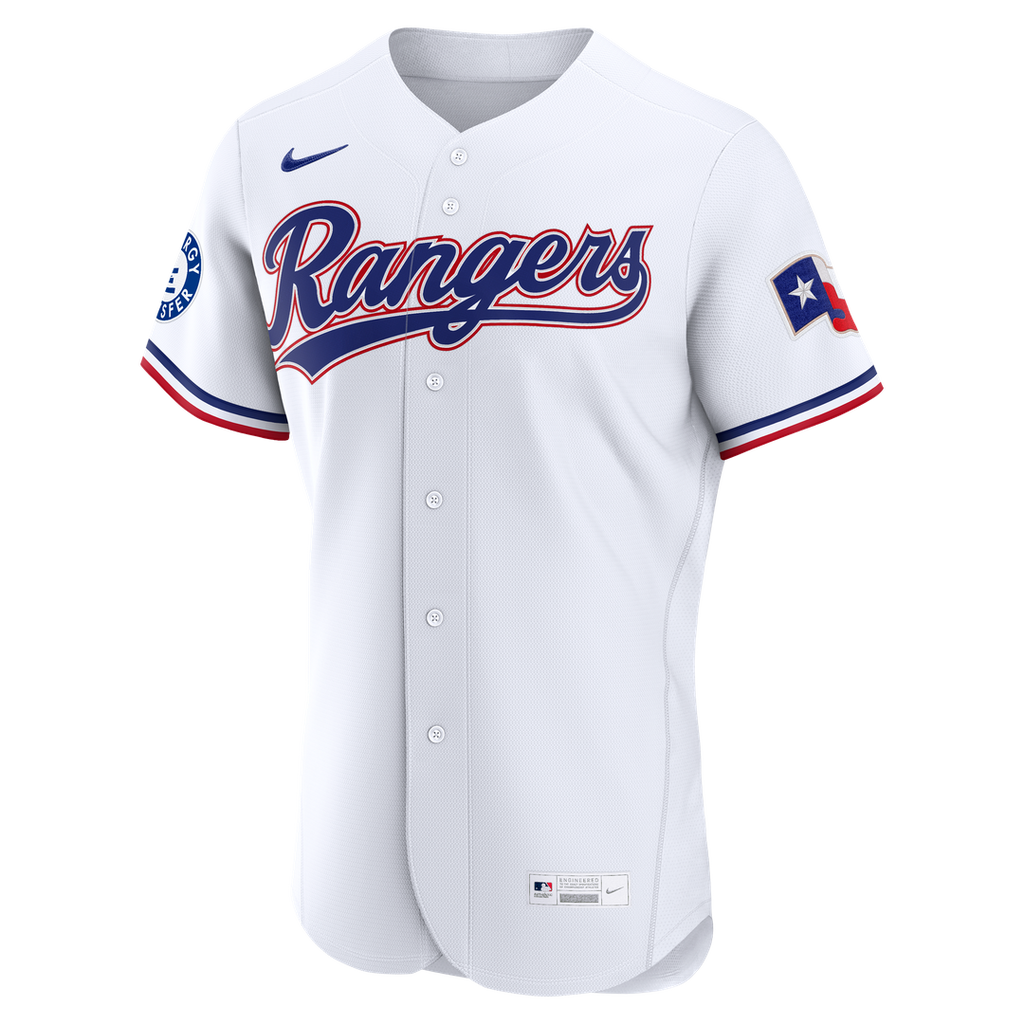 Texas Rangers Corey Seager Nike Home Authentic Sponsor Patch Jersey - White Team Jersey Sports Fan Apparel
