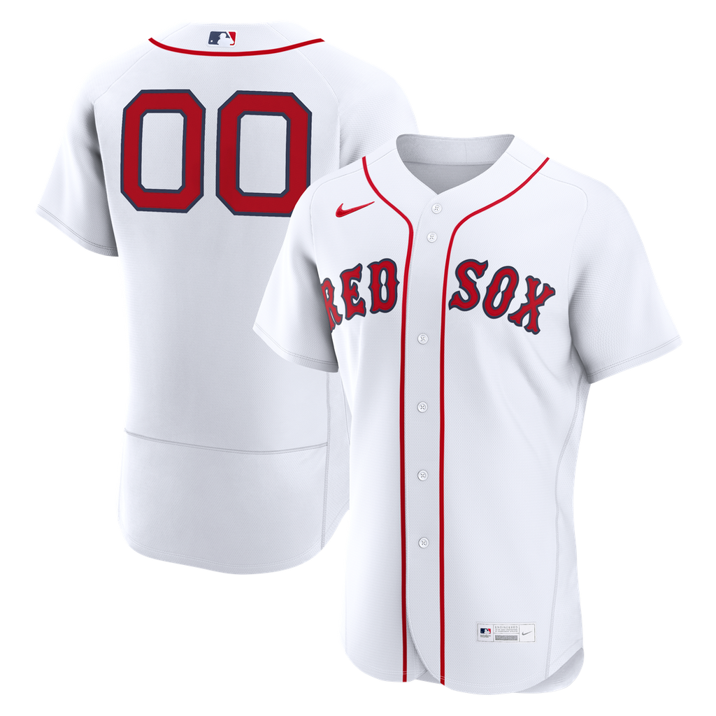 Boston Red Sox Nike Home Authentic Custom Jersey - White Team Jersey Sports Fan Apparel