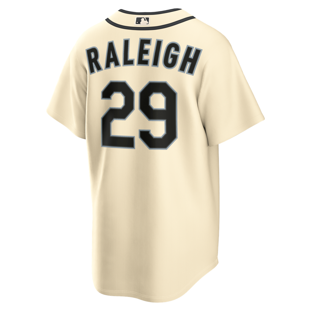 Seattle Mariners Cal Raleigh Nike Alternate Replica Jersey - Cream Team Jersey Sports Fan Apparel