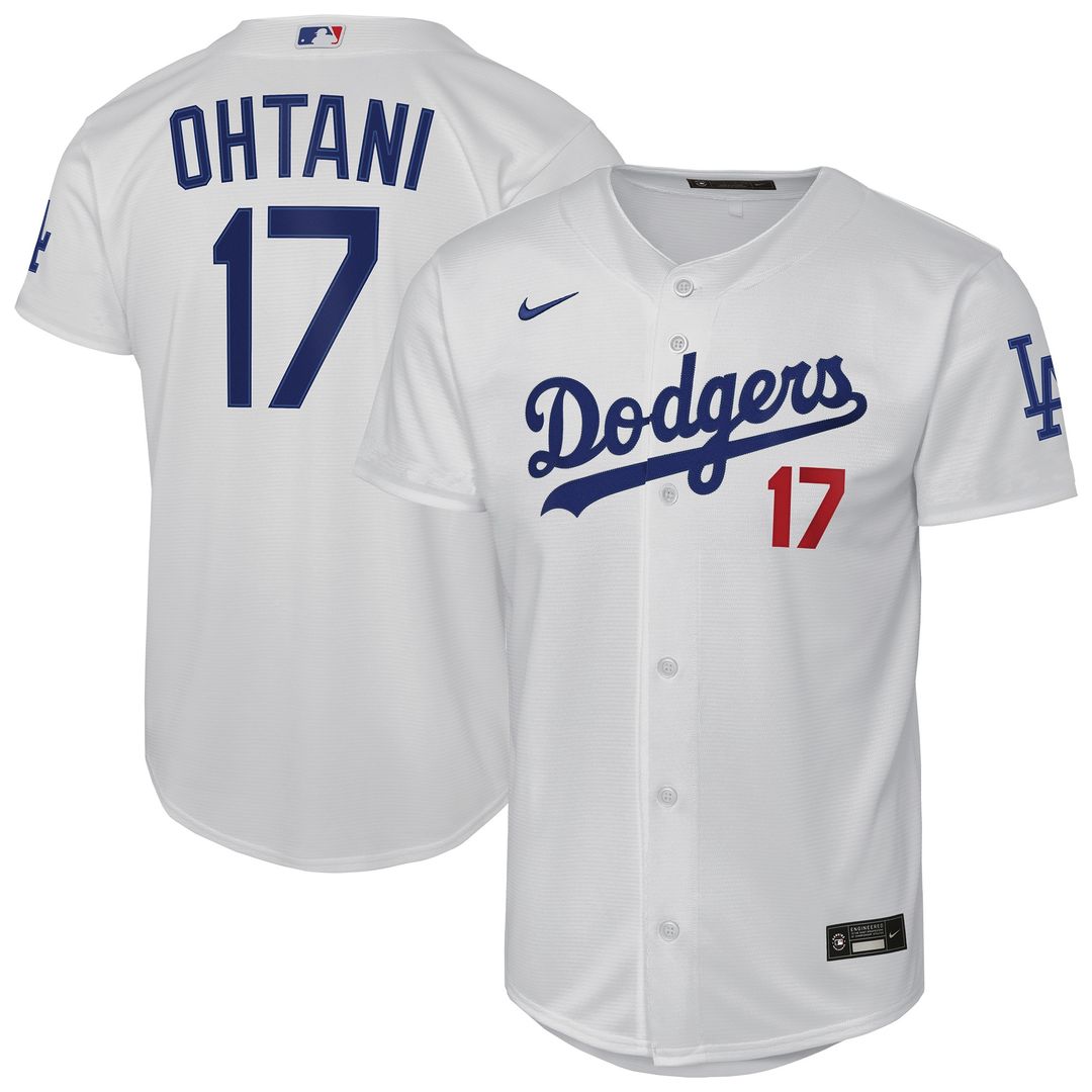 Los Angeles Dodgers Shohei Ohtani Nike Youth Home Stadium Jersey - White Team Jersey Sports Fan Apparel