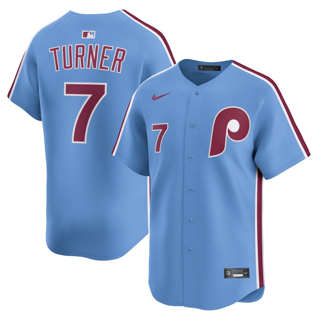 Philadelphia Phillies Trea Turner Nike Home Limited Player Jersey - White Team Jersey Sports Fan Apparel