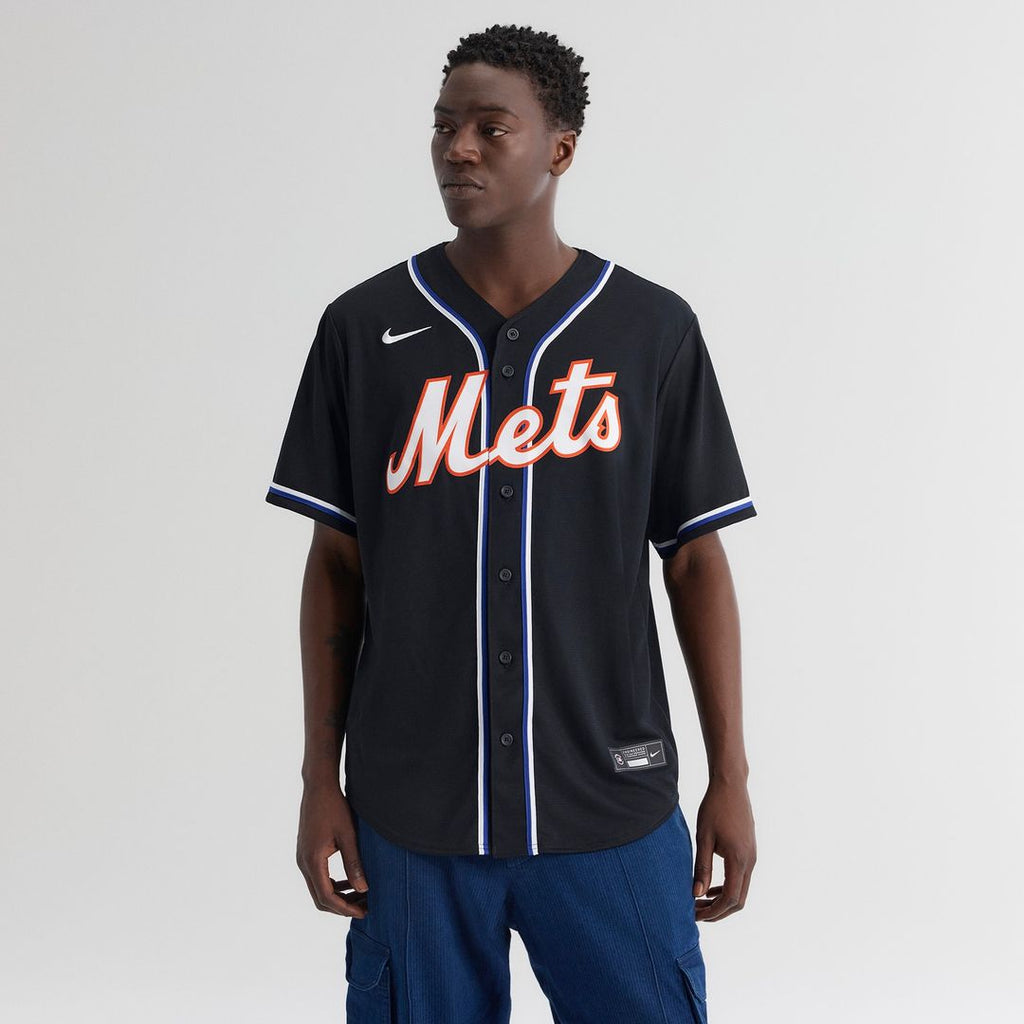 New York Mets Juan Soto Nike Fashion Replica Black Out Jersey Team Jersey Sports Fan Apparel