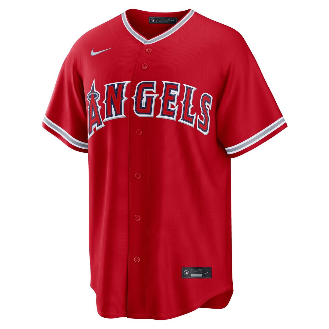 Los Angeles Angels Nike Alternate Replica Jersey - Red Team Jersey Sports Fan Apparel