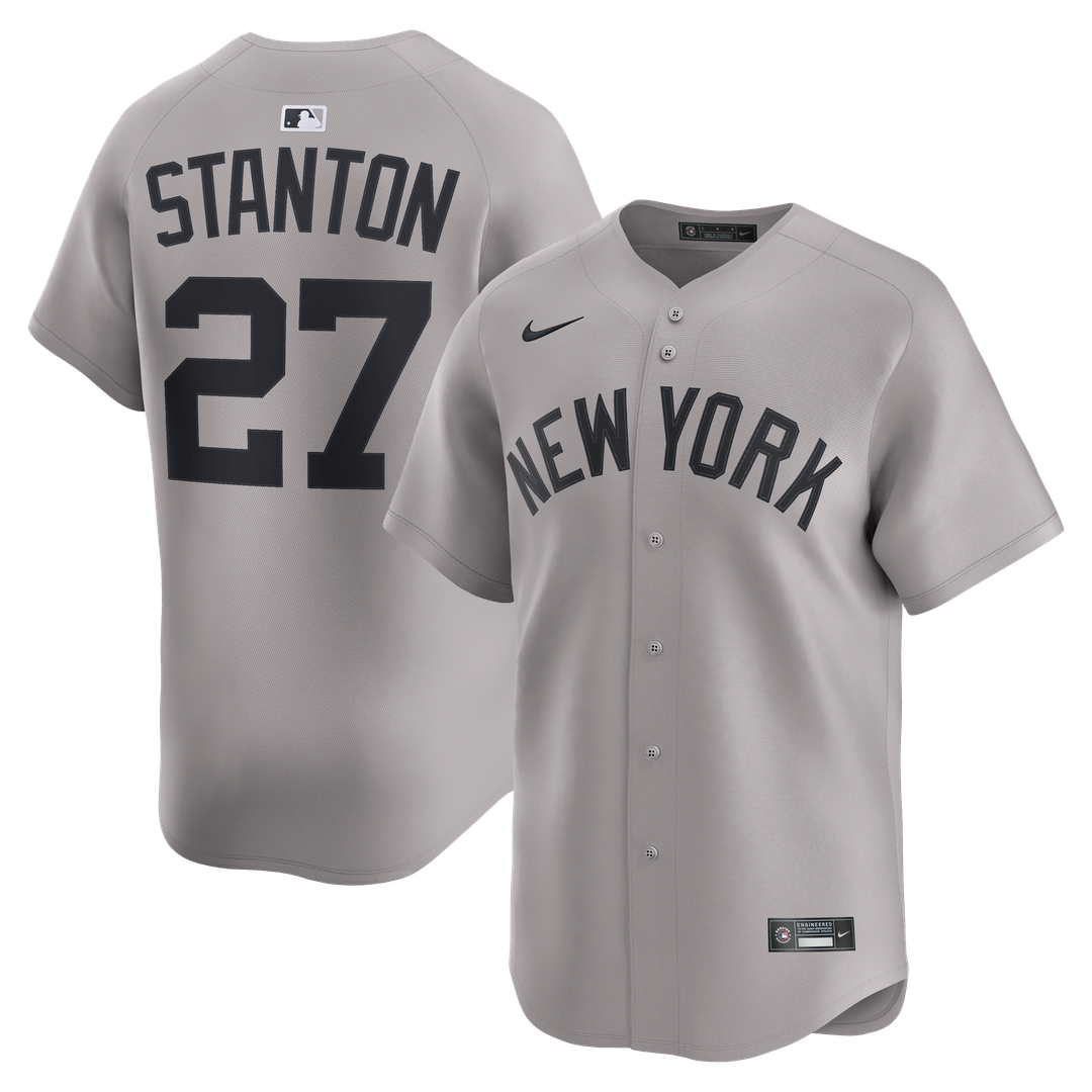 New York Yankees Giancarlo Stanton Nike Road Limited Jersey - Gray Team Jersey Sports Fan Apparel