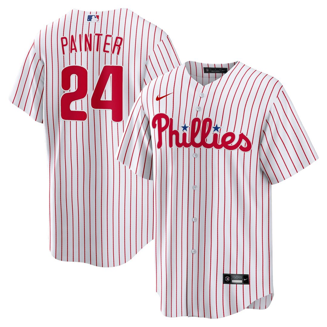 Philadelphia Phillies Andrew Painter Nike Home Replica Jersey - White Team Jersey Sports Fan Apparel