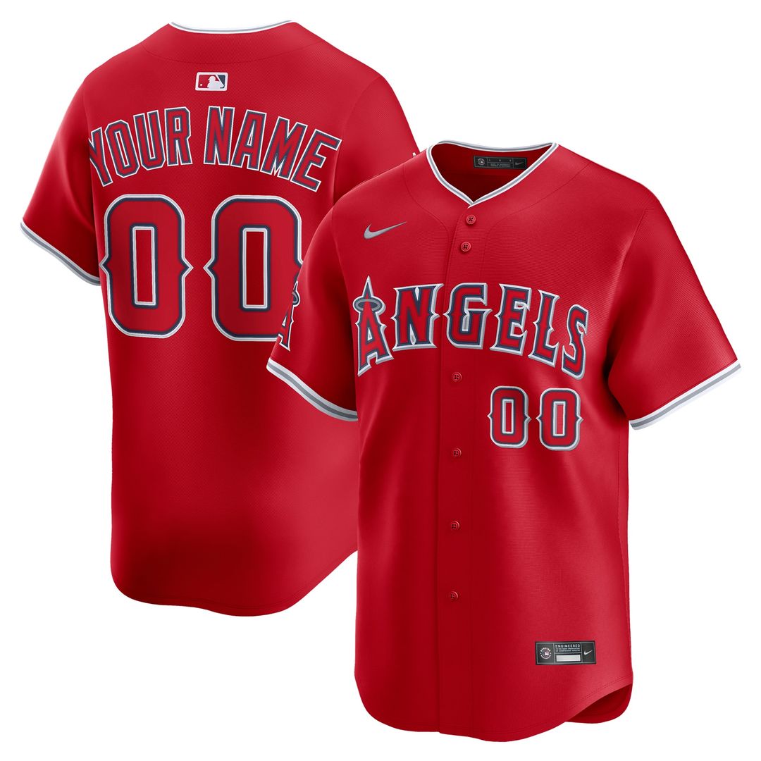 Los Angeles Angels Nike Home Limited Custom Jersey - White Team Jersey Sports Fan Apparel