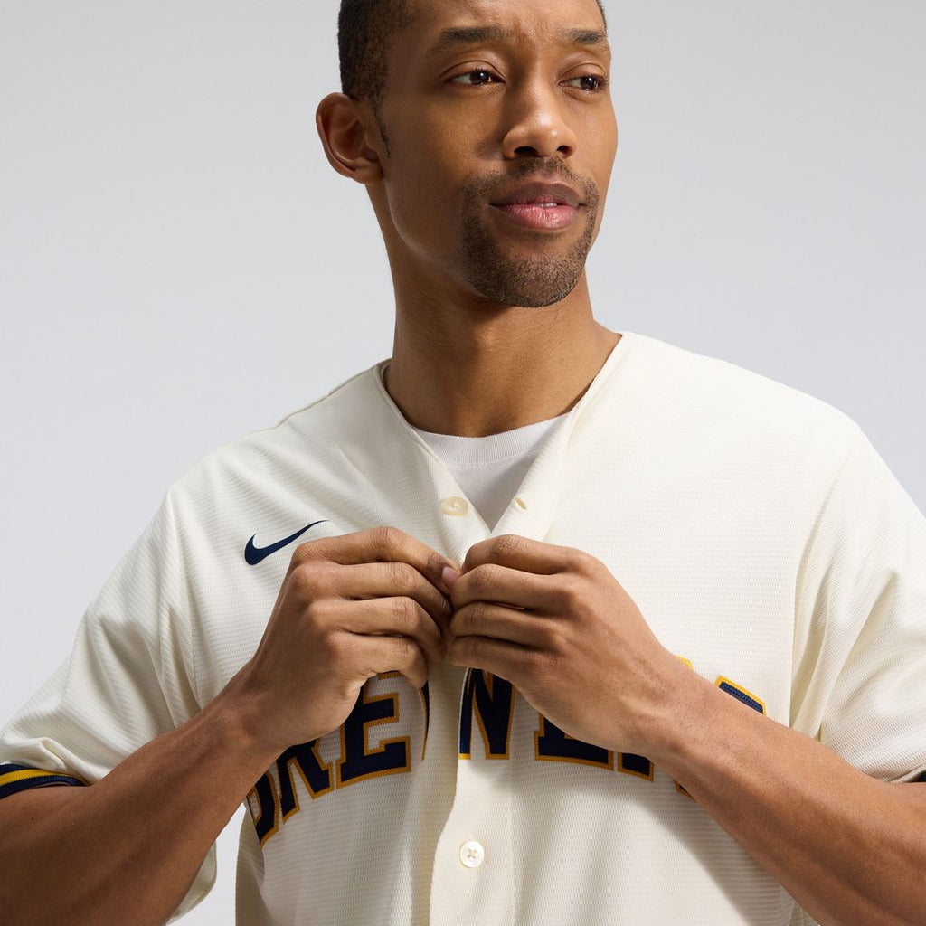 Milwaukee Brewers Nike Alternate Replica Team Jersey - Navy Team Jersey Sports Fan Apparel