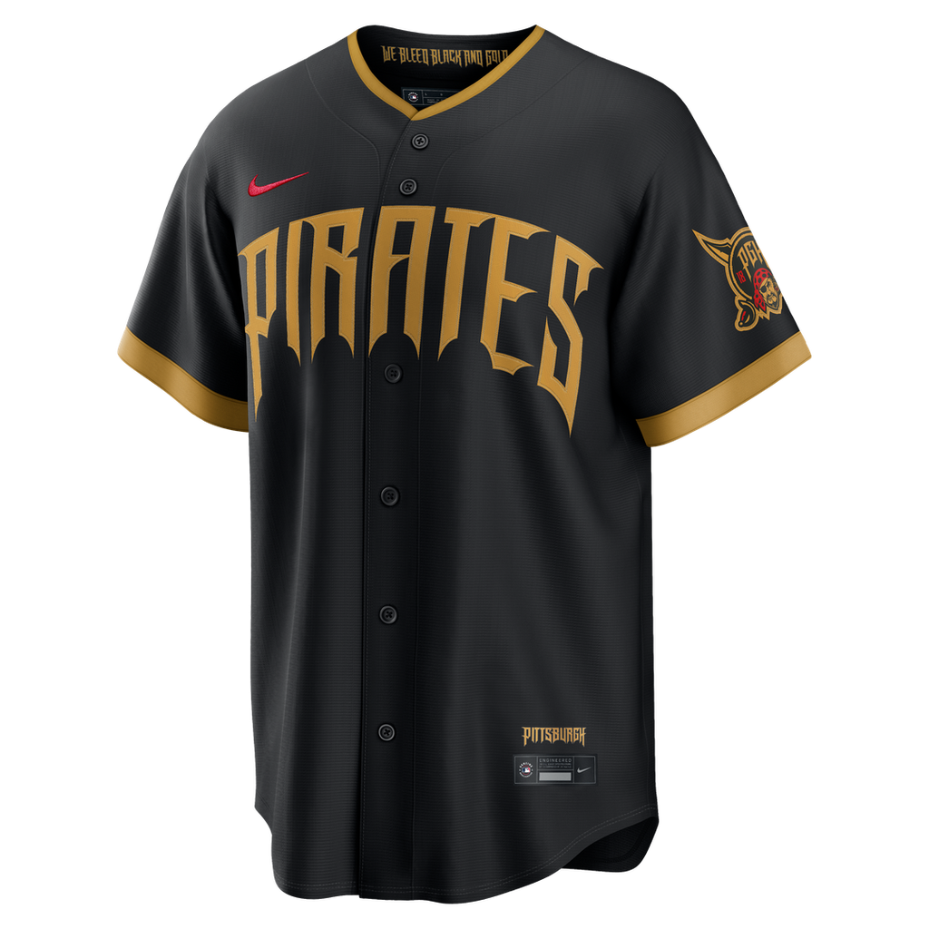 Pittsburgh Pirates Konnor Griffin Nike 2026 City Connect Stadium Jersey - Black Team Jersey Sports Fan Apparel