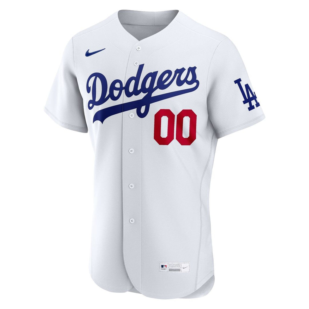 Los Angeles Dodgers Nike Home Authentic Custom Jersey - White Team Jersey Sports Fan Apparel