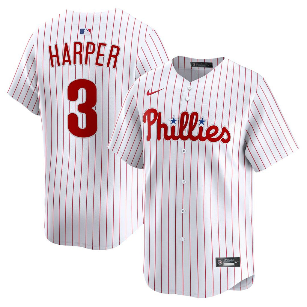 Philadelphia Phillies Bryce Harper Nike Home Limited Player Jersey - White Team Jersey Sports Fan Apparel