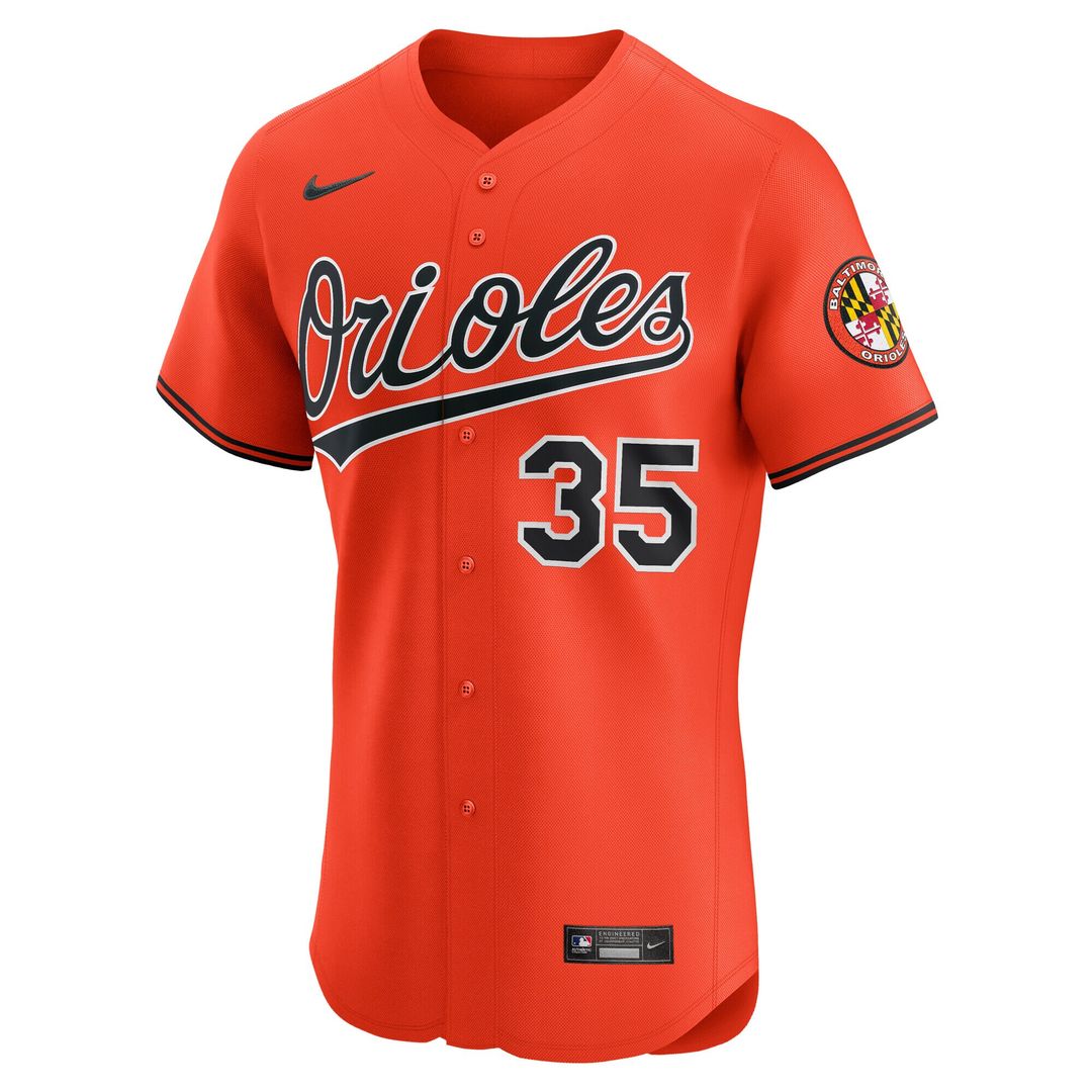 Baltimore Orioles Adley Rutschman Nike Alternate 2 Elite Jersey - Orange Team Jersey Sports Fan Apparel