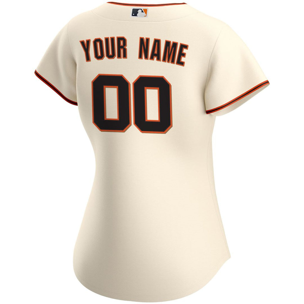 San Francisco Giants Nike Women's Home Replica Custom Jersey - Cream Team Jersey Sports Fan Apparel