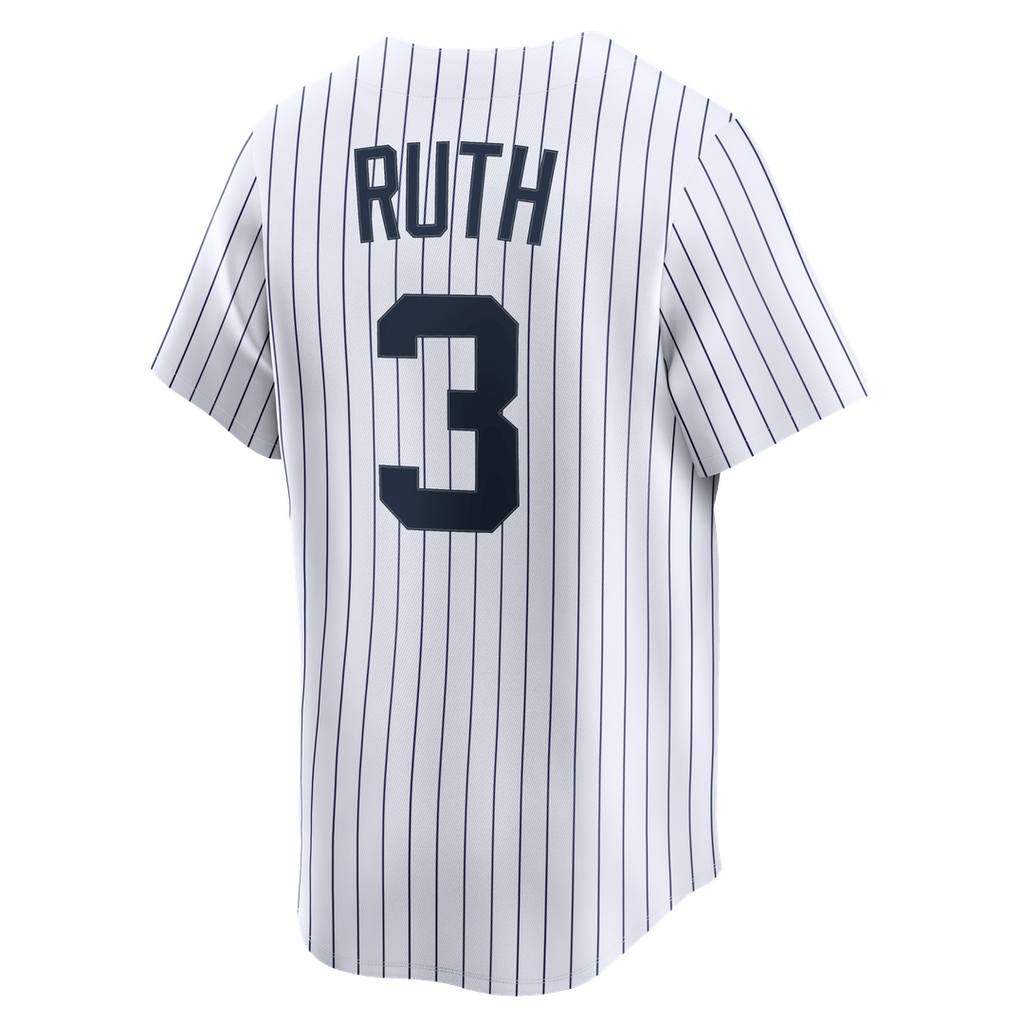 New York Yankees Babe Ruth Nike Throwback Cooperstown Limited Jersey - White Team Jersey Sports Fan Apparel