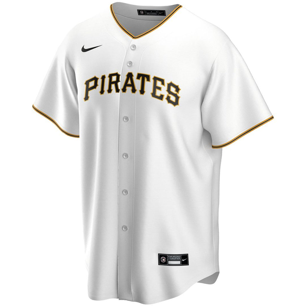 Pittsburgh Pirates Nike Home Replica Custom Jersey - White Team Jersey Sports Fan Apparel
