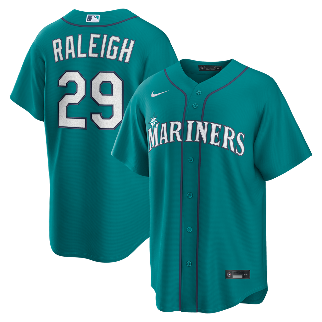 Seattle Mariners Cal Raleigh Nike Alternate Replica Jersey - Teal Team Jersey Sports Fan Apparel