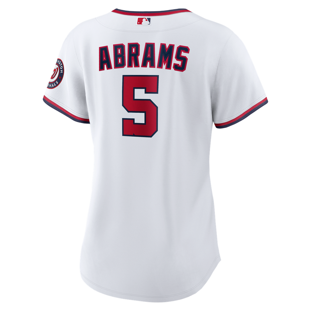 Washington Nationals CJ Abrams Nike Women's Home Replica Player Jersey - White Team Jersey Sports Fan Apparel