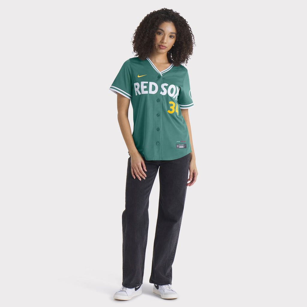 Boston Red Sox David Ortiz Nike Women's 2025 City Connect Limited Retired Player Jersey - Green Team Jersey Sports Fan Apparel