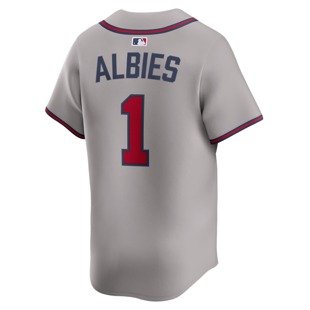 Atlanta Braves Ozzie Albies Nike Road Limited Player Jersey - Gray Team Jersey Sports Fan Apparel