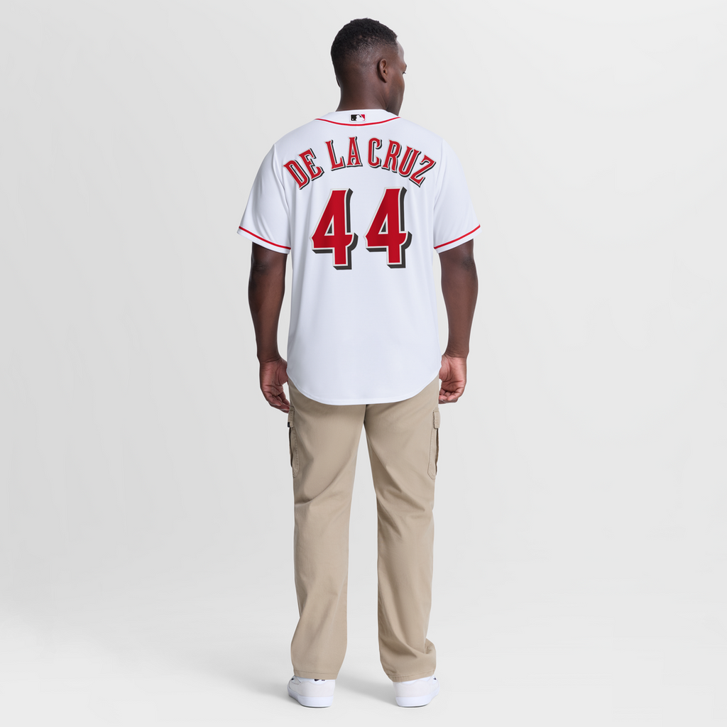 Cincinnati Reds Elly De La Cruz Nike Home Replica Jersey - White Team Jersey Sports Fan Apparel