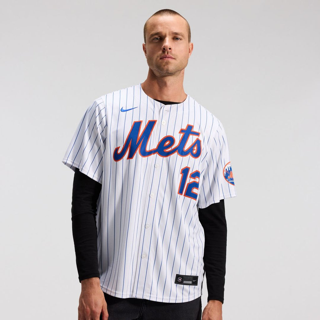 New York Mets Francisco Lindor Nike Alternate Limited Jersey - Black Team Jersey Sports Fan Apparel
