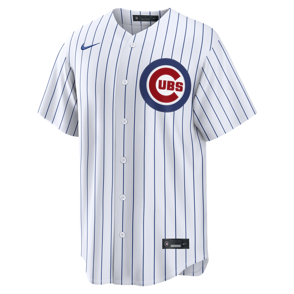 Chicago Cubs Alex Bregman Nike Home Replica Jersey - White Team Jersey Sports Fan Apparel