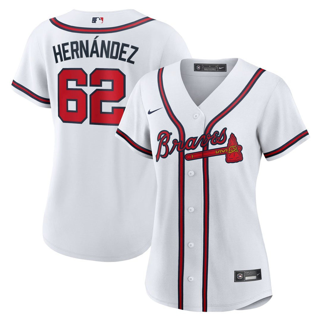 Atlanta Braves Daysbel Hernandez Nike Women's Home Replica Jersey - White Team Jersey Sports Fan Apparel