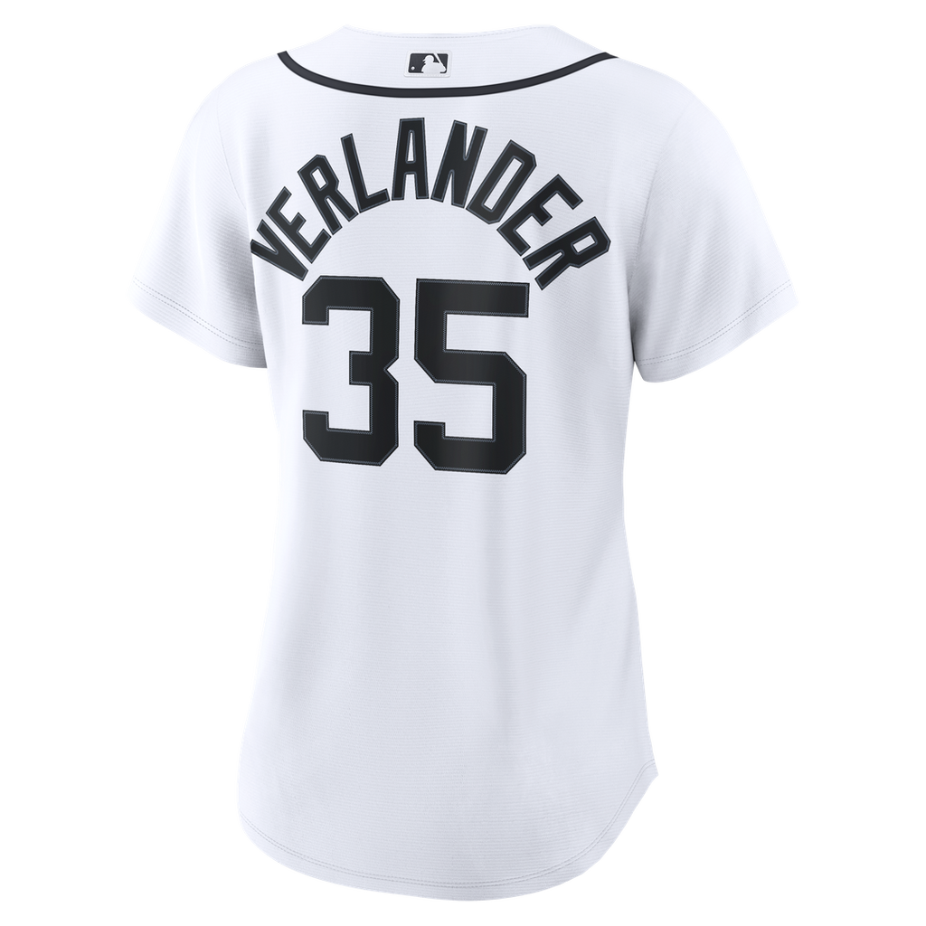 Detroit Tigers Justin Verlander Nike Women's Home Replica Jersey - White Team Jersey Sports Fan Apparel