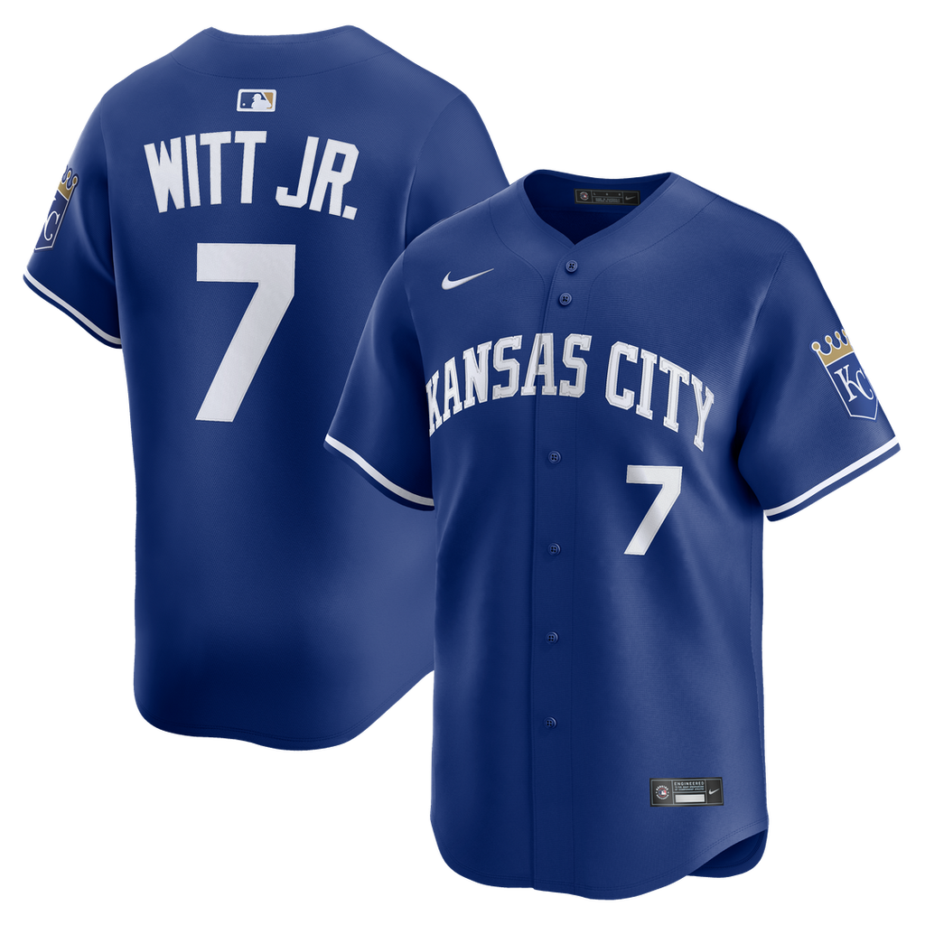 Kansas City Royals Bobby Witt Jr. Nike Alternate 2 Limited Player Jersey - Royal Team Jersey Sports Fan Apparel