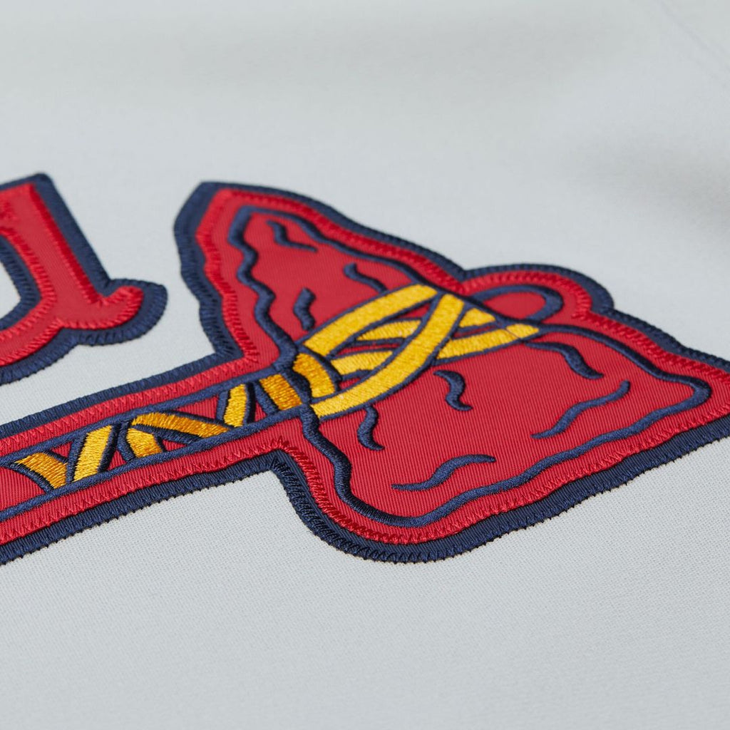 Atlanta Braves Chipper Jones Mitchell & Ness 1995 Throwback Authentic Jersey - Gray Team Jersey Sports Fan Apparel