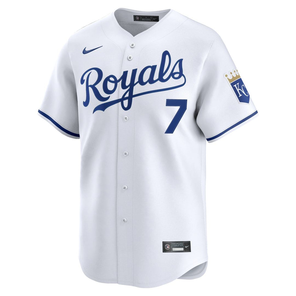 Kansas City Royals Bobby Witt Jr. Nike Home Limited Player Jersey - White Team Jersey Sports Fan Apparel
