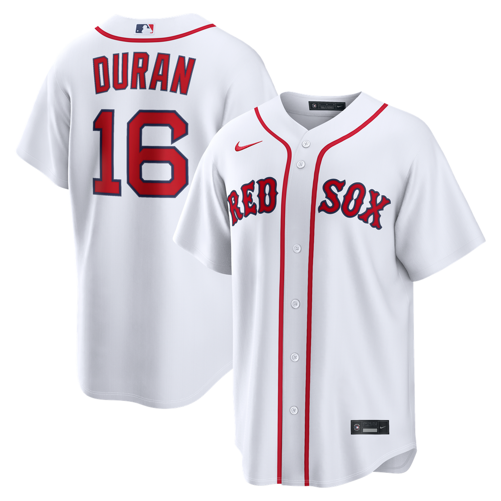Boston Red Sox Jarren Duran Nike Home Replica Jersey - White Team Jersey Sports Fan Apparel