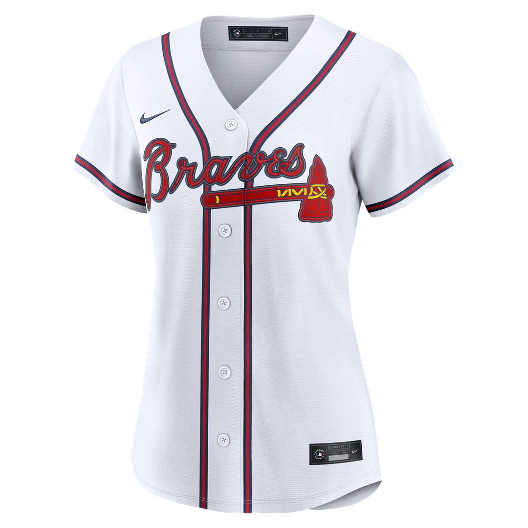 Atlanta Braves Grant Holmes Nike Women's Home Replica Jersey - White Team Jersey Sports Fan Apparel