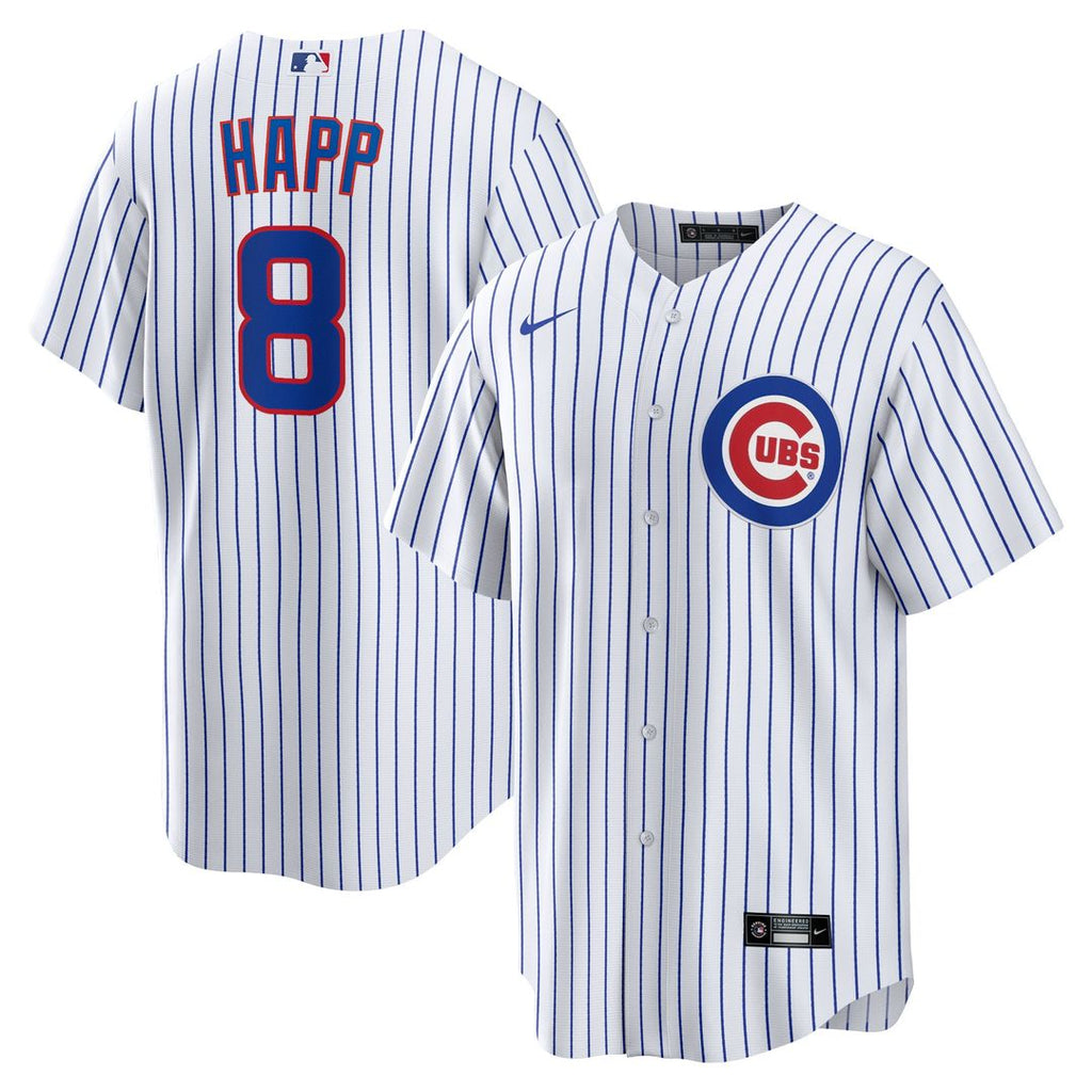 Chicago Cubs Ian Happ Nike Home Replica Jersey - White Team Jersey Sports Fan Apparel
