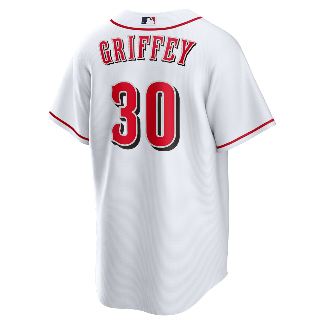 Cincinnati Reds Ken Griffey Jr. Nike Home Retired Player Replica Jersey - White Team Jersey Sports Fan Apparel