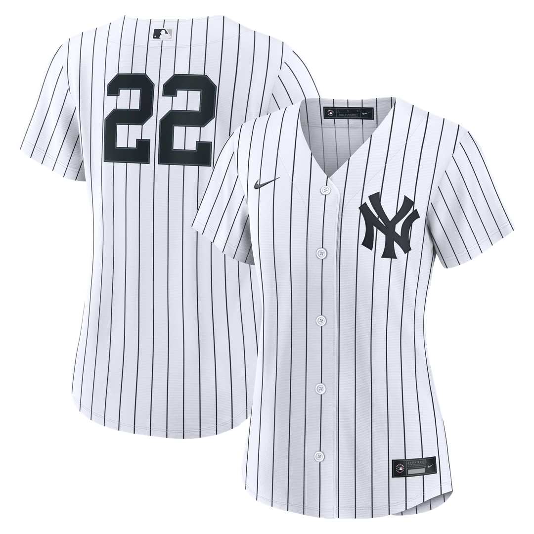New York Yankees Ben Rice Nike Women's Home Replica Jersey - White Team Jersey Sports Fan Apparel