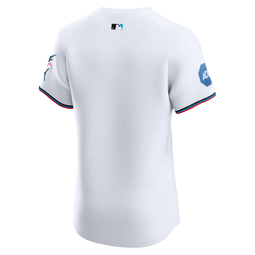 Miami Marlins Nike Home Elite Jersey - White Team Jersey Sports Fan Apparel