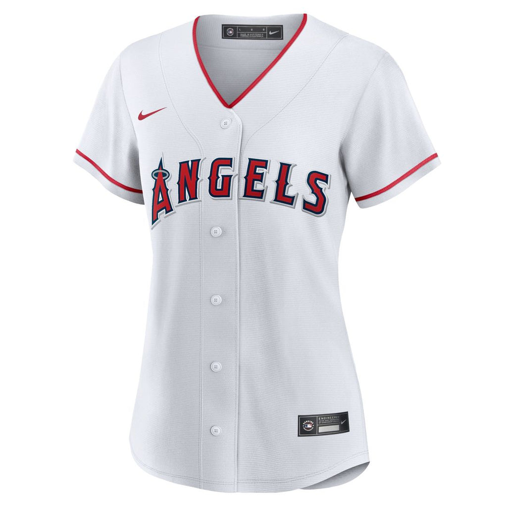 Los Angeles Angels Mike Trout Nike Women's Home Replica Player Jersey - White Team Jersey Sports Fan Apparel