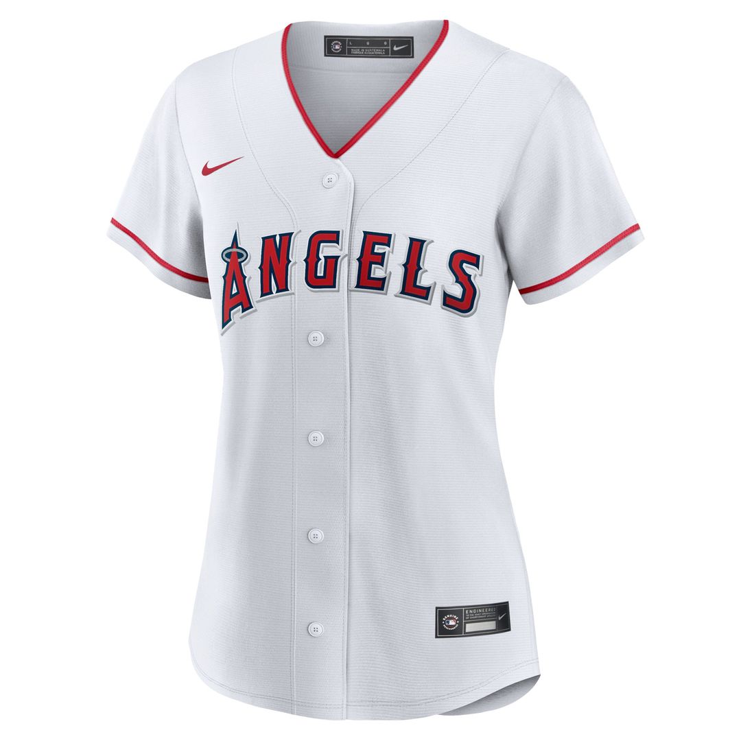 Los Angeles Angels Mike Trout Nike Women's Home Replica Player Jersey - White Team Jersey Sports Fan Apparel