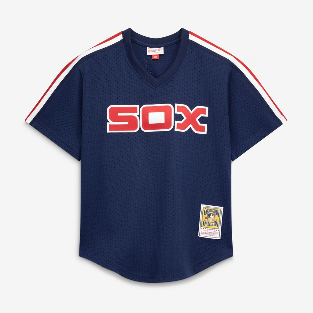 Chicago White Sox Carlton Fisk Mitchell & Ness Authentic Batting Practice Jersey - Navy Team Jersey Sports Fan Apparel