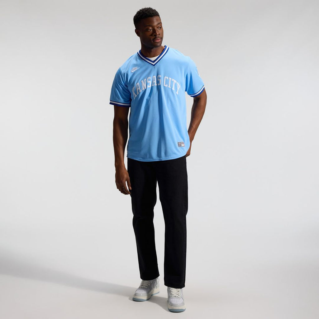 Kansas City Royals Bo Jackson Nike Throwback Cooperstown Limited Jersey - Light Blue Team Jersey Sports Fan Apparel