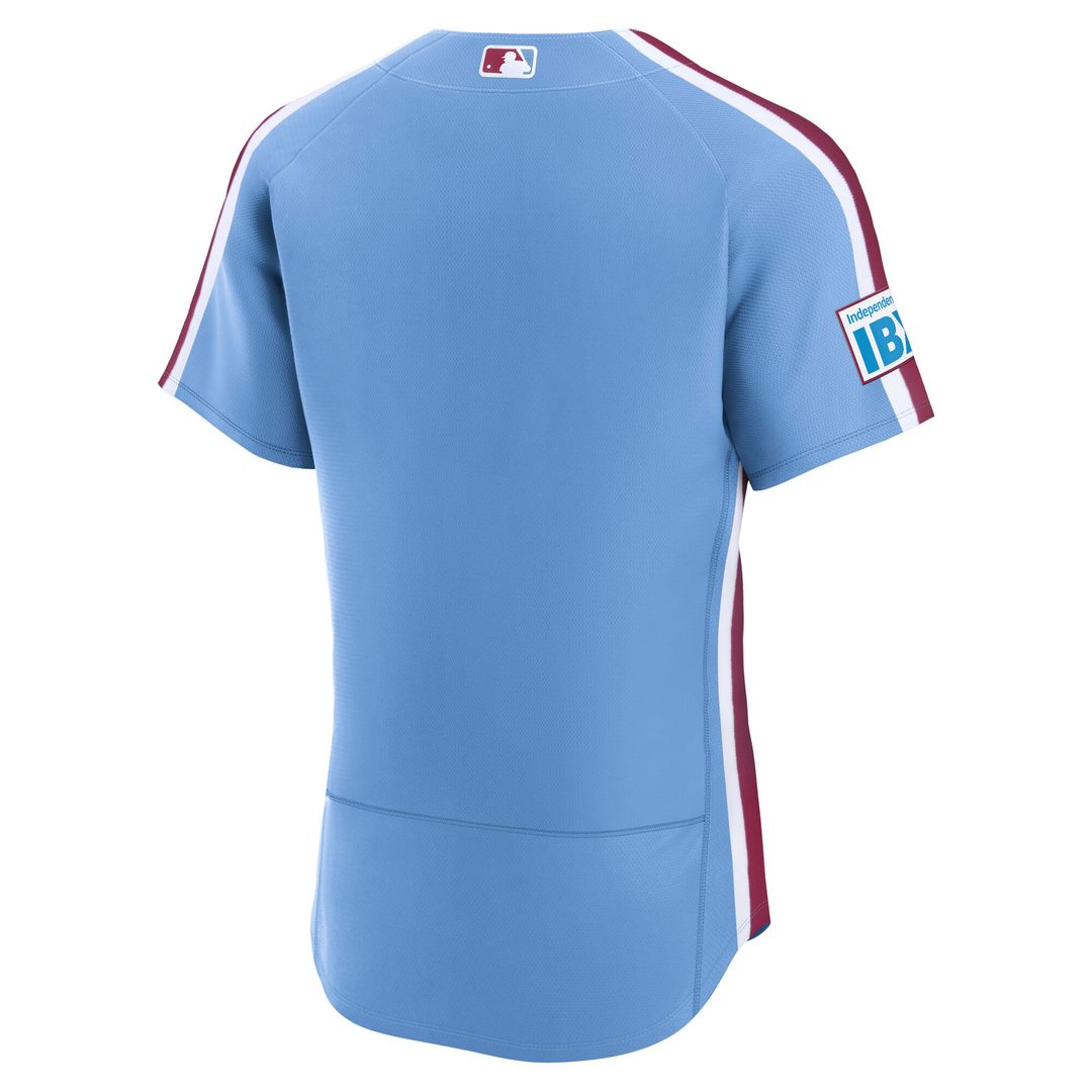 Philadelphia Phillies Nike Home Sponsor Patch Authentic Jersey - White Team Jersey Sports Fan Apparel