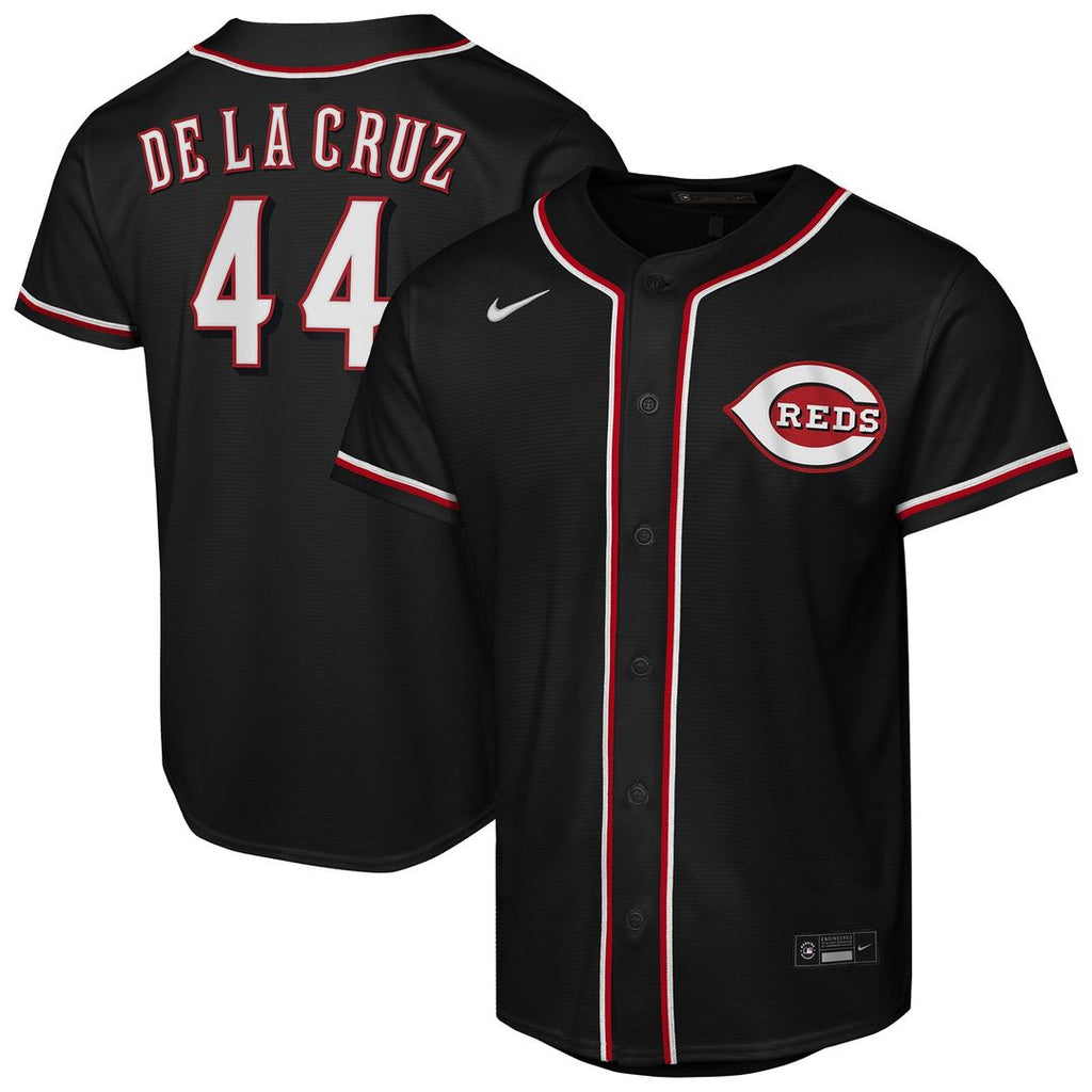 Cincinnati Reds Elly De La Cruz Nike Youth Fashion Replica Player Jersey - Black Team Jersey Sports Fan Apparel